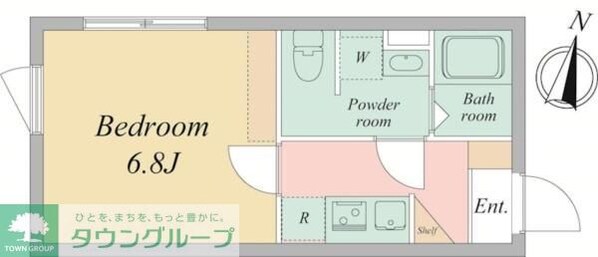 Bays water 北千住の物件間取画像